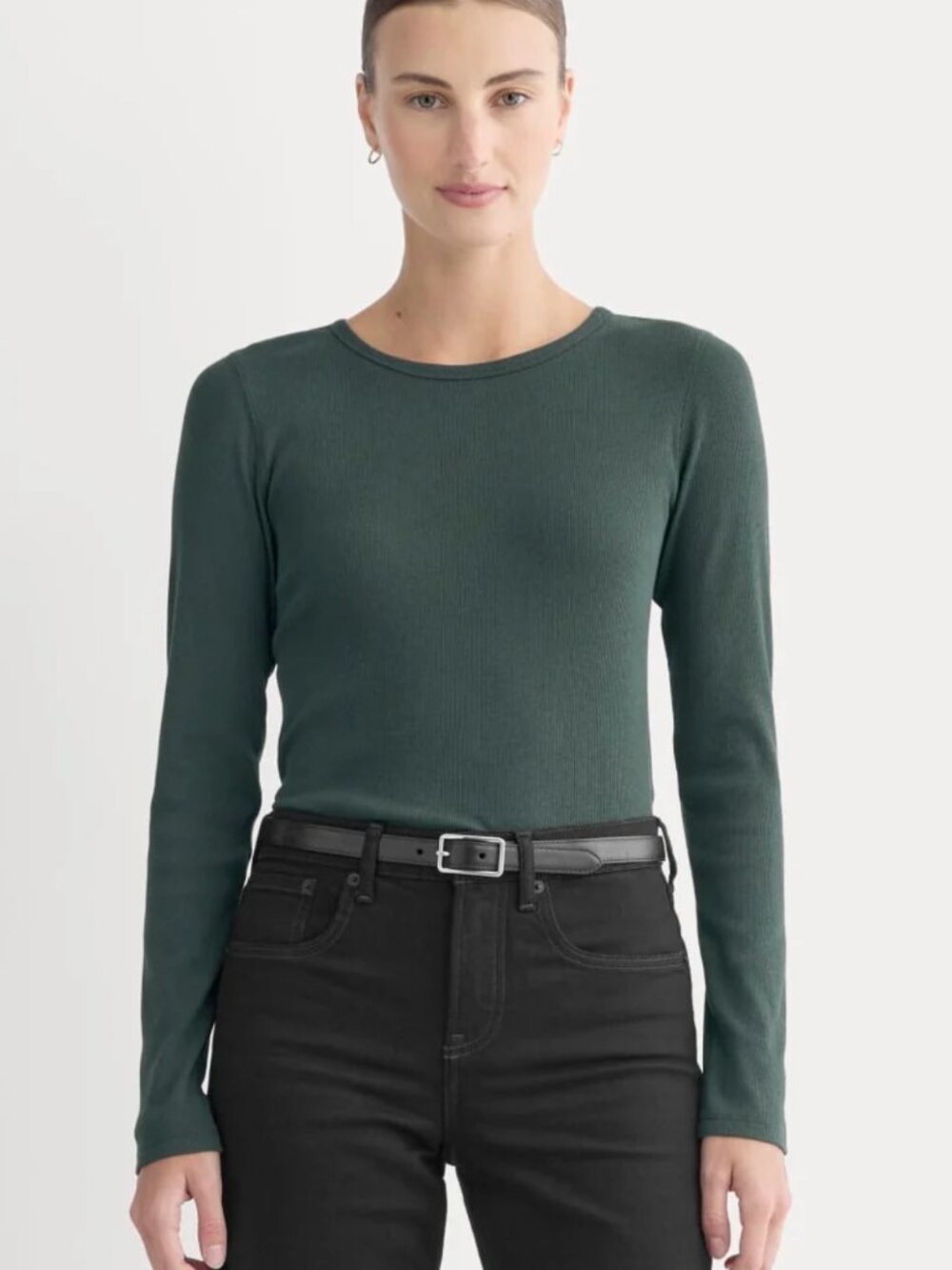 Luxe Rib Long-Sleeved Supima Cotton Crew by Everlane